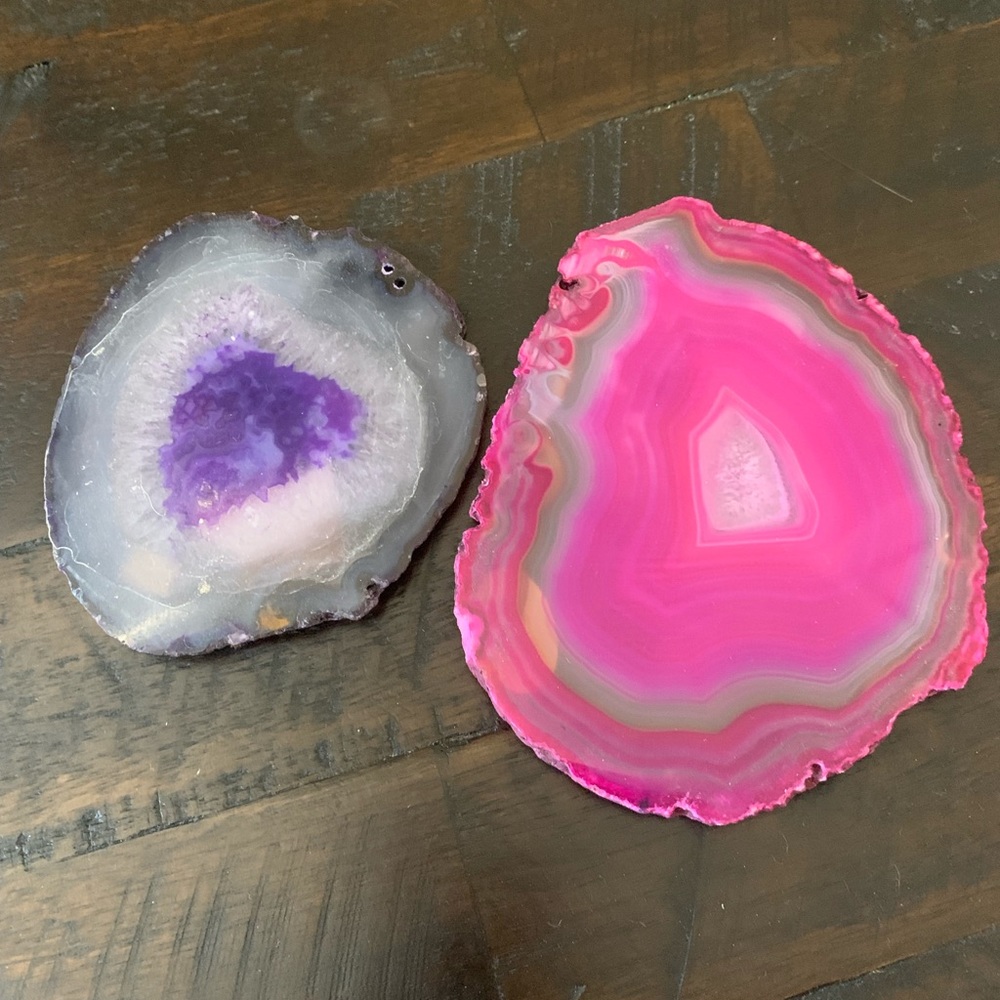 Agate coasters